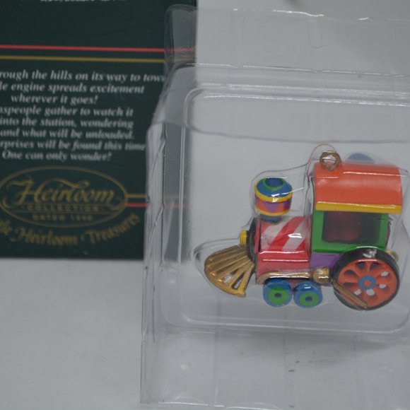VTG 1998 Carlton Cards Heirloom Treasures Christmas Ornament Lot Train Earthling - Picture 4 of 8